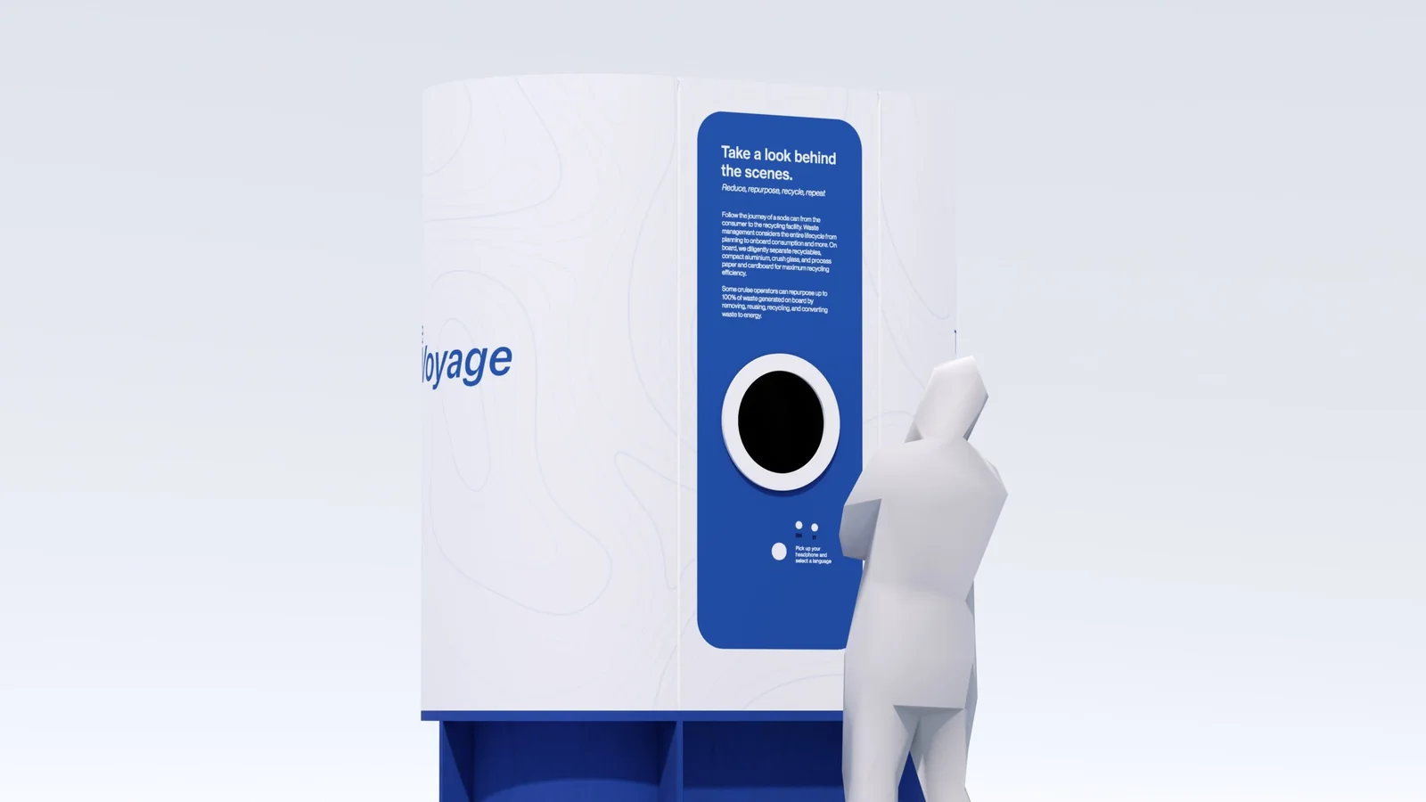 The physical buttons set into the map